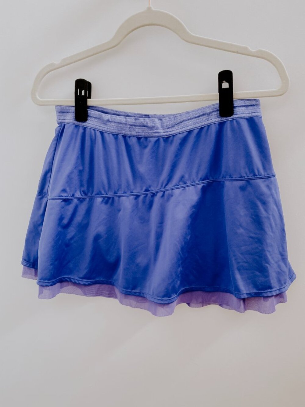 Athleta Blue Purple Layered Athletic Skort Medium